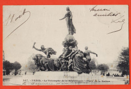 35540 / PARIS XII Fontaine Triomphe De La REPUBLIQUE Place De La NATION 1902 ¤ ? N°247 - Paris (12)