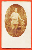 35906 / Guerre 1914-18 Poilu Henri BARDOU 9e Régiment CpaWW1 Carte-Photo Médaillon - Oorlog 1914-18