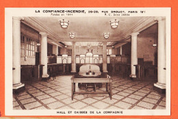 35699 / PARIS IX Assurances LA CONFIANCE-INCENDIE Hall Et Caisses Compagnie 26 Rue DROUOT Cpub 1930s Carte Publicité - Distretto: 09