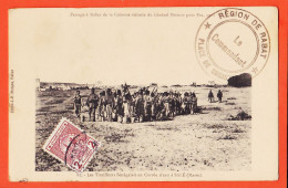 35870 / RABAT Camp Tirailleurs Sénégalais Corvvée Eau à SALE Passage Colonne Général MOINIER Pour FEZ 1911 à JENNY - Rabat