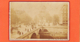 35687 / PARIS VI Boulevard SAINT-MICHEL Pont Fontaine St 1890s Photo XIXe Victor DAIREAUX 156-158 Rue RIVOLI 17,5x1cm - Anciennes (Av. 1900)