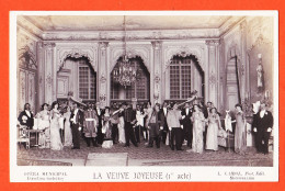 35805 / MONTPELLIER Opéra Municipal LA VEUVE JOYEUSE 1er Acte Directeur GODEFROY 1920s Carte-Photo CAIROL 34-Hérault  - Montpellier