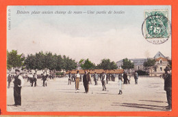 35813 / BEZIERS (34) Une Partie De BOULES Pétanque Place Ancien Champs De MARS 1907 à SAUVESTRE Riom-Edition E.D.B - Beziers