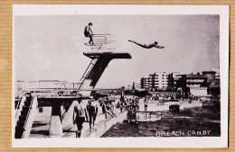 35558 / India BOMBAY BREACH CANDY Bath Diving Board And Beach Scene Swimming-Pool 1940s Carte-Photo VINAYKANT  - India