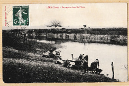 35985 / Peu Commun LERY Lavandières Laveuses Scène Lessive Paysage Au Bord De L'EURE 1910s à Edouard GIRAUD Paris - Sonstige & Ohne Zuordnung