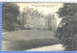 35971 / CHAMBRAY-sur-ITON Eure Chateau Côté Vallée Façade Nord Lisez à Bicyclette 1910 LEFRANCOIS Asnières-BOUCHER - Sonstige & Ohne Zuordnung