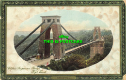 R587376 Clifton Suspension Bridge. High Level. Bristol. 1911. Grosvensor Series - Monde