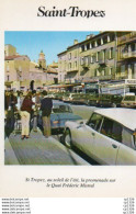 3V4Cha   Saint Tropez Quai F. Mistral Automobile Tacot à Identifier Citroen DS 21 Ou ID 19 (pas Courante) - Voitures De Tourisme
