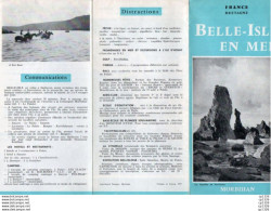 3V4Sv   56 Belle Isle Ile En Mer Dépliant Touristique De 1971 - Belle Ile En Mer