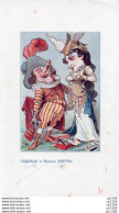 3V3Bv   Illustrateur B. Moloch Estampe Chaussures Incroyable Caricature Humour Coquelin Et Madame Bréval Cyrano De B. - Stiche & Gravuren
