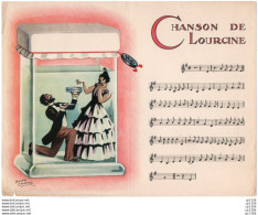 3V3Bv   Partition Chanson Illustration Roger Cartier Lithographie Ou Xérographie "Chanson De Lourcine" - Publicités