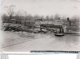 3V4Fq   Photo (16.5cm X 11.2cm) 04 Sainte Tulle Bréche Canal De Fuite Le 21/11/1932 - Autres & Non Classés