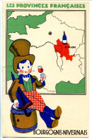 Carte 9 X 14 Publicitaire Produits Eclipse Les Provinces Françaises BOURGOGNE ET NIVERNAIS  Homme Du XIX° Siècle Haut * - Bourgogne