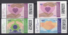 BRD 2024 Mi.3811-3813+3816 Postfrische Lot** „Mit Briefmarken Helfen“ MNH - Unused Stamps