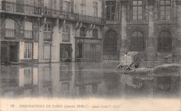 75-PARIS INONDATIONS 1910 QUAI CONTI-N°T5168-G/0361 - Alluvioni Del 1910