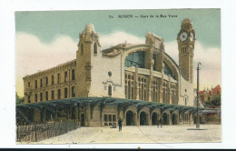 Postcard   Railway France Gare De La Rue Verte Rouen. Unused Station - Stations Without Trains