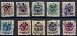 SVEZIA SVERIGE 1916 PRO MILIZIA TERRITORIALE SERIA COMPLETA USATA - Used Stamps