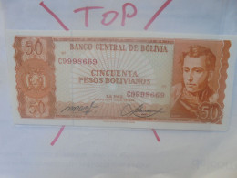 BOLIVIE 50 PESOS BOLIVIANOS 1962 Neuf (B.33) - Bolivia