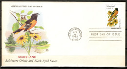 USA 1982 Estados Unidos / Official First Day Of Issue Birds Flowers Maryland FDC Aves Flores Blumen Vögel / Lc21  75-22 - Sonstige & Ohne Zuordnung