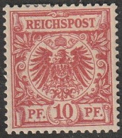 Deut. Reich: 1889, Mi. Nr. 47 B, Freimarke: 10 Pfg. Reichsadler Im Kreis,  */MH - Nuovi