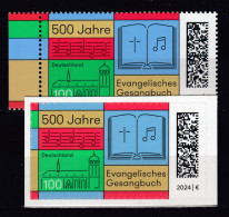 BRD 2024 Mi.3809+3810 - Nass Und SK Postfrische Werte (Lot)**Ev. Gesangbuch MNH - Unused Stamps