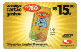 Boisson LIPTON Carte Celular  GSM Brésil Card  Karte (K 417) - Brazil