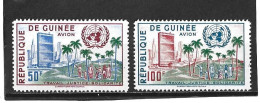 GUINEE - République  1959   Poste  Aérienne  Y.T.  N° 9  10   NEUF* - Guinée (1958-...)