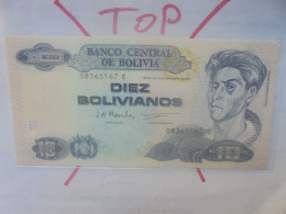 BOLIVIE 10 BOLIVIANOS 1986(98) Neuf (B.33) - Bolivië