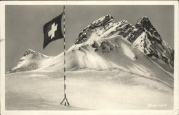 11195660 Jungfraujoch Fahne Jungfraujoch - Autres & Non Classés