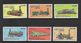 MAURITANIE 1980 TRAINS YVERT N°466/471 NEUF MNH** - Trains