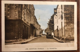 Cp 24 Dordogne, Colorisée, Sigoulès, La Grande Rue, Voiture, Horloge, éd Mys, écrite - Other & Unclassified