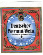 Labels - Wine & Champagne - Deutscher Wermut-Wein / Germany - Etikett Nr: 617 - Other & Unclassified