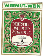 Labels - Wine & Champagne - Deutscher Wermut-Wein / Germany - Etikett Nr: 672 - Sonstige & Ohne Zuordnung