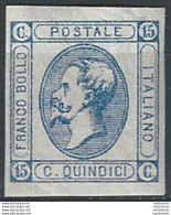 1863 Italia VE II 15c. Matraire I Tipo MNH Sassone N. 12 - Andere & Zonder Classificatie
