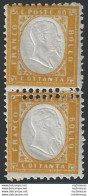 1862 Italia VE II 80c. Giallo Arancio Variety MNH Sass N. 4nf - Sonstige & Ohne Zuordnung