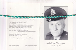 Aloïse Joseph Vangheluwe-Couckuyt, Harelbeke 1916, Kortrijk 1993. Ere Inspecteur Politie Harelbeke. Foto - Obituary Notices