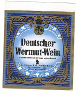 Labels - Wine & Champagne - Deutscher Wermut-Wein / Germany - Etikett Nr: 621 - Other & Unclassified