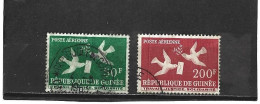 GUINEE - République  1959   Poste  Aérienne  Y.T.  N° 4  à  8  Incomplet   Oblitéré  5  7 - Guinée (1958-...)
