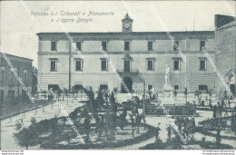Bg350 Cartolina Lucera Palazzo Dei Tribunali E Monumento A Ruggero Bonghi Foggia - Foggia