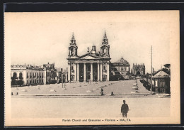AK Floriana, Parish Church And Granaries  - Malte