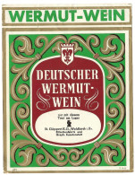 Labels - Wine & Champagne - Deutscher Wermut-Wein / Germany - Etikett Nr: 671 - Andere & Zonder Classificatie