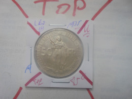 +++TOP QUALITE+++Léopold III. 50 FRANCS 1935 VL ARGENT POS.A QUALITE SUPERBE/ FDC ! +++(A.1) - 50 Francs