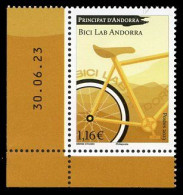 ANDORRA Postes (2023) Bici Lab Andorra, Bicicleta, Bicyclette, Bicycle, Fahrrad, Fiets - Coin Daté Mint Stamp MNH - Ongebruikt