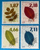 France 1996 : Feuilles D'arbres N° 236 à 239 Oblitéré - 1989-2008