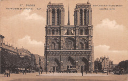 75-PARIS NOTRE DAME ET LE PARVIS-N°4225-E/0051 - Notre Dame De Paris