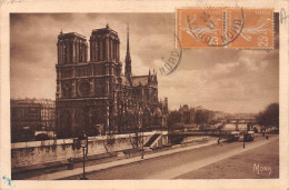 75-PARIS NOTRE DAME ET LA SEINE-N°4225-C/0173 - Notre-Dame De Paris