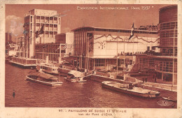 75-PARIS EXPO INTERNATIONALE PAVILLON DE SUISSE ET Italie-N°4225-G/0175 - Mostre