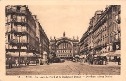 75-PARIS GARE DU NORD ET BOULEVARD DENAIN-N°4225-F/0119 - Stations, Underground