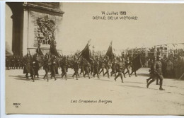 CPA 9 X 14  Guerre 1914-1918  14 Juillet 1919 Défilé De La Victoire  Les Drapeaux Belges - Guerre 1914-18