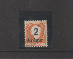 Islande 1924-26 - Yvert 110 Oblitere Cote 125€ - Gebruikt